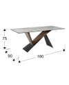 NOA- MESA COMEDOR 180x90